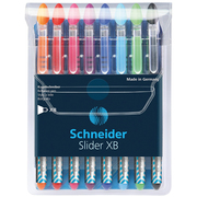 Schneider Pen Ballpoint Pens, 1.4mm, ExtraBold, Asstd, PK8 151298